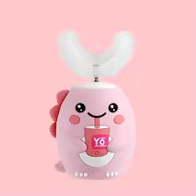 Poppy the Piglet — Blush Pink BrushBuddy handle