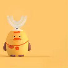 Sunny the Duckling — Butter Yellow BrushBuddy handle
